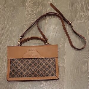 Mario Valentino Brown Crossbody Shoulder Handled Bag